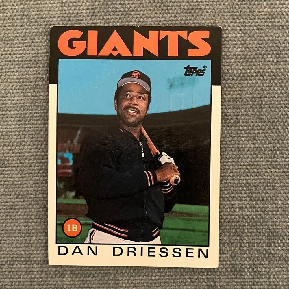 1986 Topps San Francisco Giants Baseball Card Trading Card
